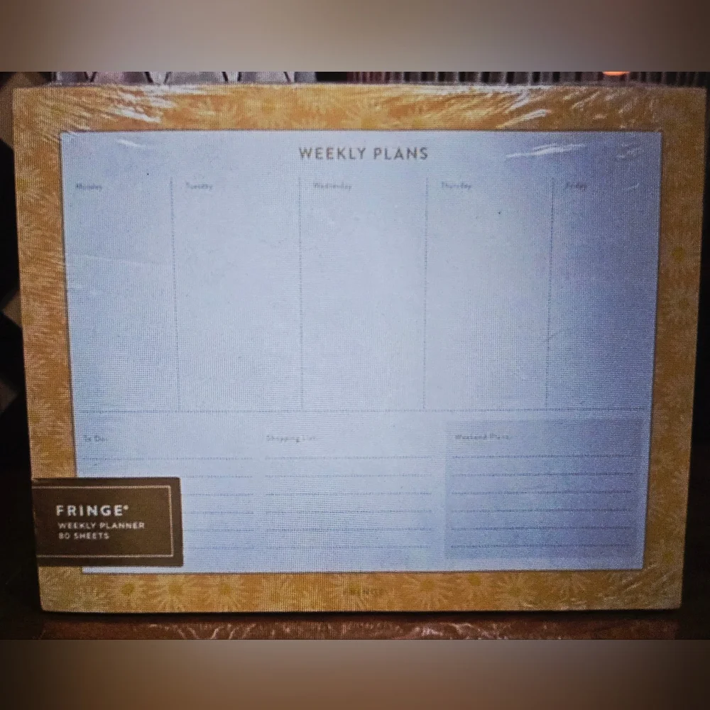 Fringe Studio Sunflower Yellow Weekly Planner